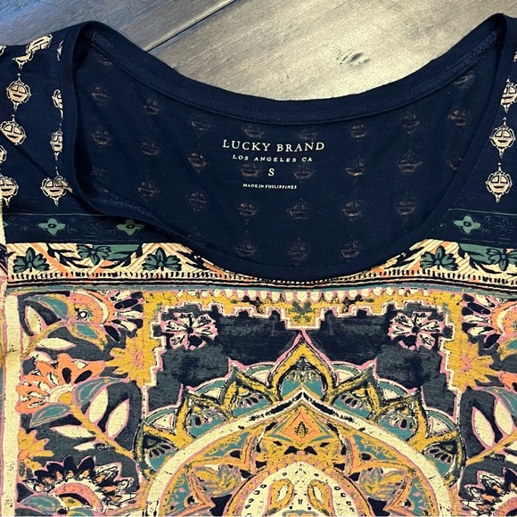 Lucky Brand Women's Multicolor Mandala Tee - Picture 2 of 3